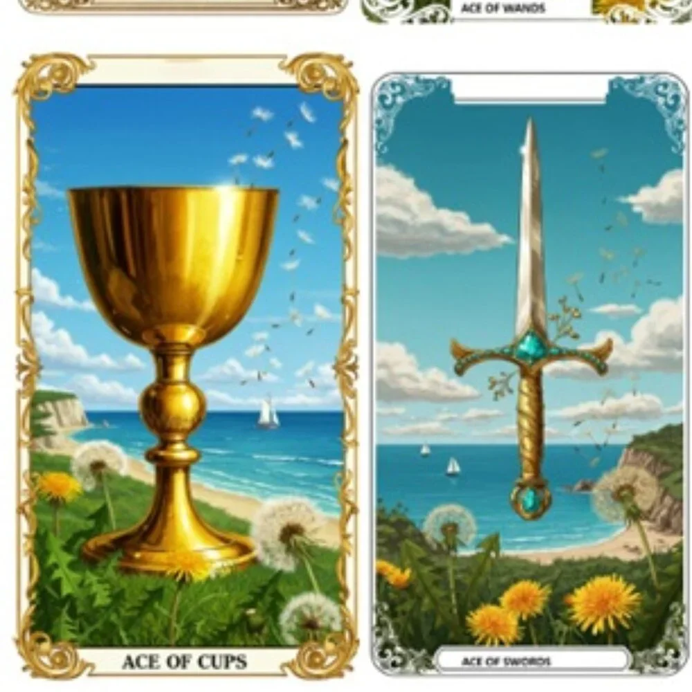 Dandelion  tarot deck 78 cards